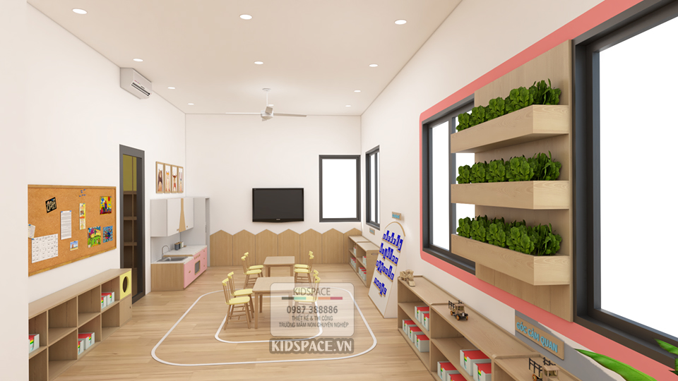 thiết kế mầm non montessori